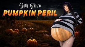 Goth Girl's Pumpkin Peril - Rapid Pumpkin Pregnancy Expansion