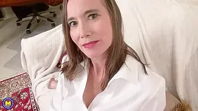 Lilly Horny And Lilly James - Horny Mature Has A Dildo Party On Her Own