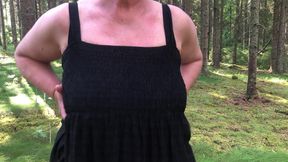 My wife CIM in Swedish woods summermood 2022