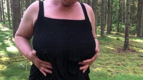 My wife CIM in Swedish woods summermood 2022