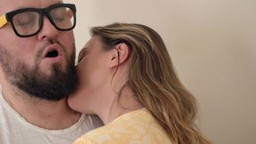 Plumber Fucked Housewife in Mouth and Cum on Face