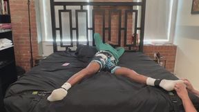 Tickling Handsome Black Giant Mr. Bradshaw's Size 14 and a Half Feet Causing fits of Laughter and Snorts
