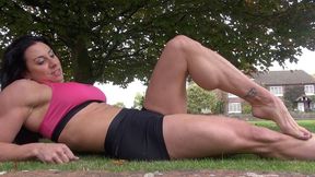 Gabby's Huge Calves Part 2