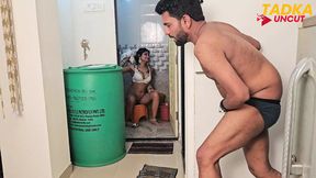 Sexy Desi Babe Gets Naughty&#x1F608; with Devar Ji's Hung Dick&#x1F346; in Bathroom Steamy Affair