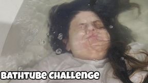 Bathtub Breath Hold Challenge: Face Submersion, Reluctant Holding & Wet Hair Mess