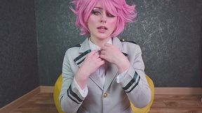 wedgie and spanking for mina ashido