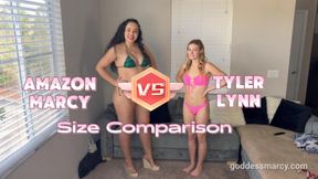 Size Compason: Amazon Marcy Vs Tyler Lyyn