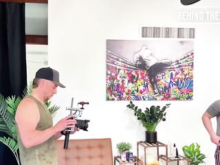 Micky Mallato behind-the-scenes bang with Kane Hardy