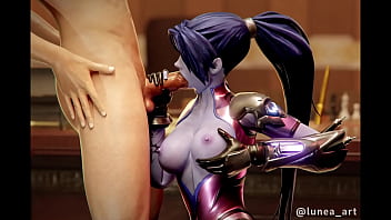 Double penetration widowmaker action in Overwatch SFM: Part 2 - Cumshot Frenzy