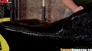 Dominant Mistress Uses Bondage Techniques To Train Submissive Twinks