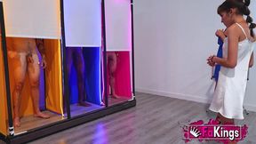 petite babe gets her own porn tv show. loreto smith and albaan, whores in naked attraction on fakings.