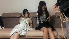 Step sisters Tied Gagged Drooling
