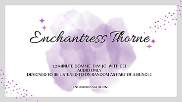 F4M FemDom JOI CEI 5