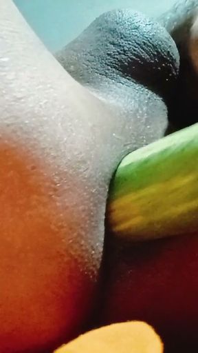 Sexy ass fuck in cucumber   Clip 1