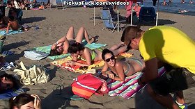 Pick-up girl on the beach and fuck her