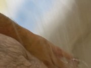Showering off the cum from today's jerk session