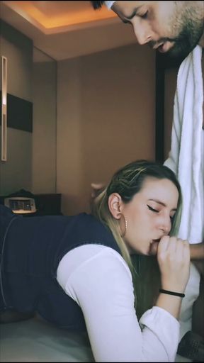 Nanda Ragna blowjob compilation with cum on her pretty face   Clip 1