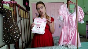 sensual diapered sissy hole training with vika