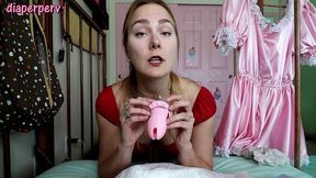 sensual diapered sissy hole training with vika