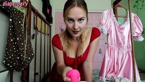 sensual diapered sissy hole training with vika
