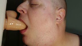 Deep throat dildo rotating