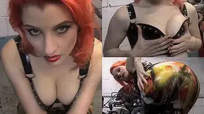 Ulorin Vex in Multi Coloured Skirt and Top - LatexHeavenVideo