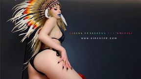 4K Indian Headdress Hot Smoking