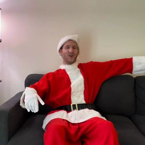 Santa Gives a Huge Cock Gift POV