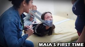18-Year-Old Maia's First Time: Taped & Trained by Stepmom & Mistress (HD 720p)
