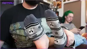 Waitress Returns for After Work Sweaty Foot Fun - Part 1