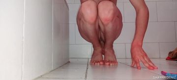 SHAYAN DENIZ - Real Homemade Bathroom Routine  Personal Amateur Clip