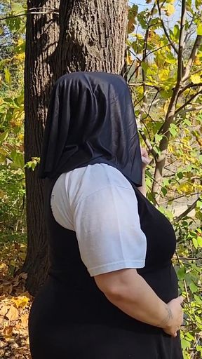 Smoking Pregnant Nun