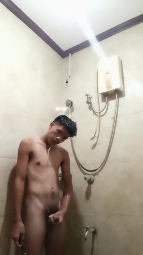 Another Shower Jerking off with Cumshot