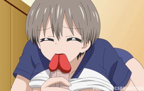 Anime fanfiction fun with Hana Uzaki from uzakichanwaasobaitaihentaiadventure