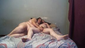 hot full husband and wife missionarry fucking scene with blowjob , mutual masterbate and cum on belly