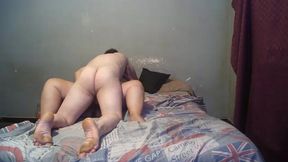 hot full husband and wife missionarry fucking scene with blowjob , mutual masterbate and cum on belly