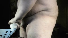 Hard Dick Pounding Into Fake Pussy and Mega Squirt of Hot Cum