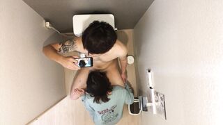 Intense SEX with her when peeing in the bathroom!