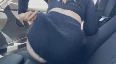 GF wears Butt Plug in Public. Flashes Ass and Tits and gets Caught multiple times!