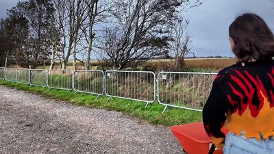 Flashing in a Pumpkin Patch with My Friend