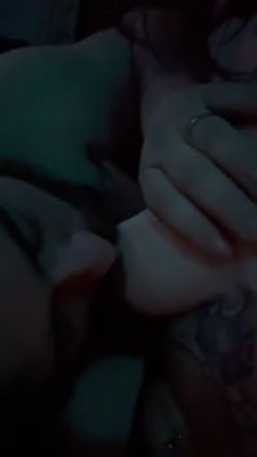 best francesca valentine gets her juicy tits sucked pulled and stretched while breast feeding daddy