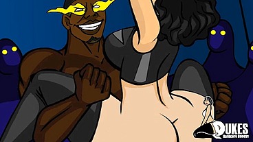 Superheroines and fucked by big cock.