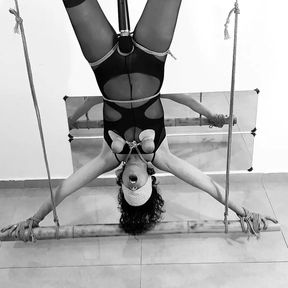 Upside Down Bondage Orgasm