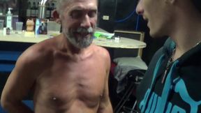 Fabien fucked bareback by Stepdaddy dominant with XXL cock