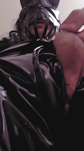 Solo Latex Bunny Big Dick BDSM Fetish Jerk