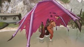 illidan stormrage stand lift and carry fucks a hot redhead elf - warcraft parody