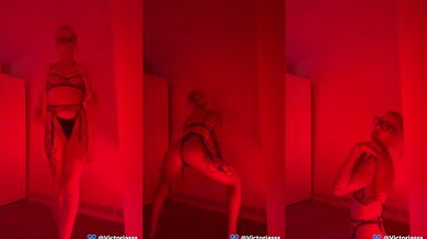 Swedish teen stripper seduced his cuckold while solo