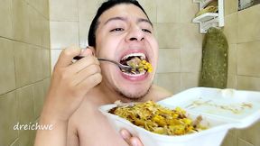 eating good pork, a delicious dish