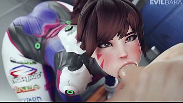 D.va cute blowjob