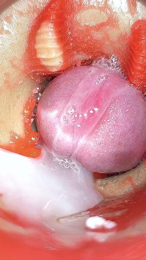 Camera in Anal Cervix POV, Tiny Cucked by Giant ‘couple’, Cum in Anal and Creampie - Asmr